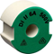 Screw-in calibration insert D DII/E27 6A green