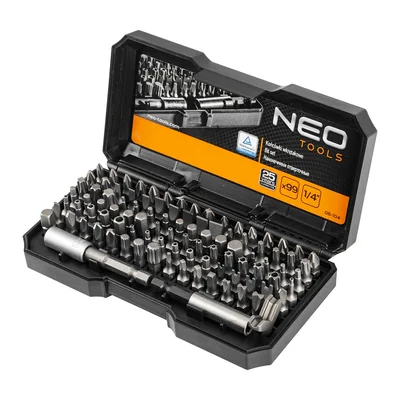 Screwdriver bits with holder, set of 99