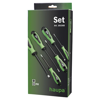 Screwdriver set 2K, Phillips Phillips in 6-piece sheath