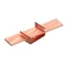 Screwed copper holder for a hoop iron, tape width 30mm, type U