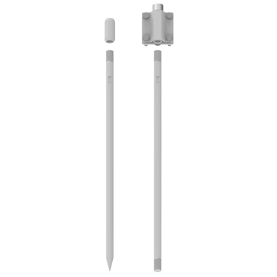 Screwed earth rod set 2x1500 mm + hot-dip galvanized earth connection