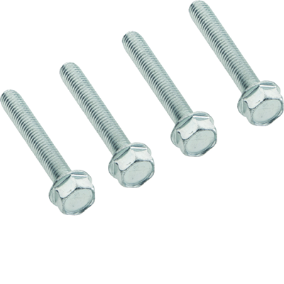 Screws for mounting the plinth with the housing