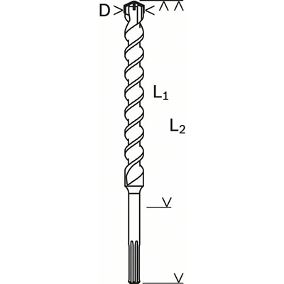 SDS-MAX-4 vrták 32x400x520mm