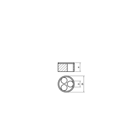 Sealing pressure ring M25/2X8