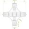 Sección transversal galvanizada, altura 160 mm, ancho 200 mm