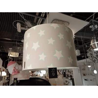 Šedé hvězdy Dětská závěsná lampa
