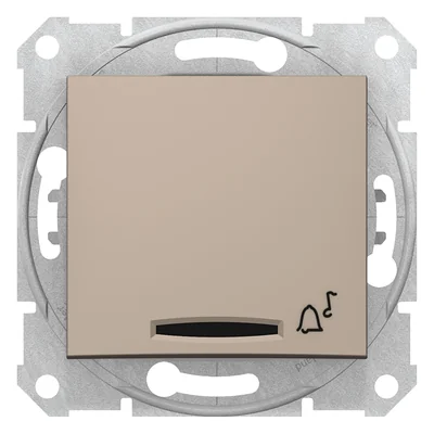 SEDNA "bell" button with satin backlight