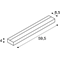 SEDO 14 quadratische Wandleuchte Aluminium G5 14W