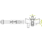 Segment anchor for channel ceilings 20mm, length 60mm