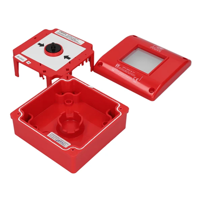 Selbstauslösender Unterputz-Drucktaster 2 Öffnerkontakte + LED-Signalisierung 24 V DC
