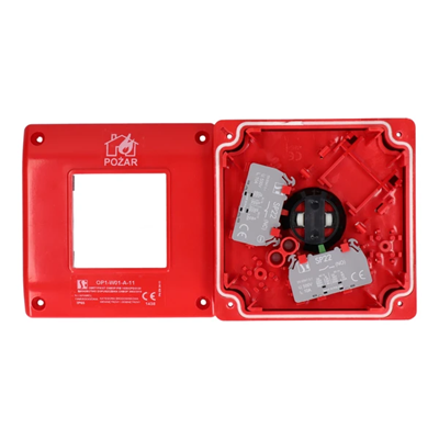 Selbstauslösender Unterputz-Drucktaster 2 Öffnerkontakte + LED-Signalisierung 24 V DC