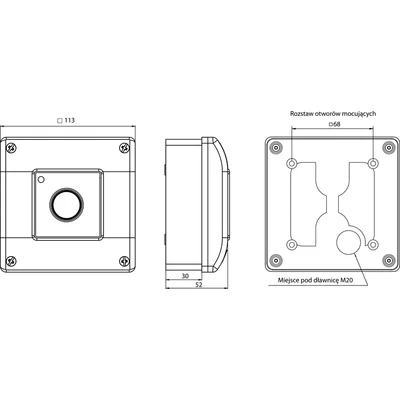 Selbstauslösender Unterputz-Drucktaster 2 Öffnerkontakte + LED-Signalisierung 24 V DC