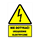 Self-adhesive warning board 74x105(Do not touch the electrical device)