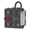Self-monitoring contact element 1NO 2R fixed to the rear panel