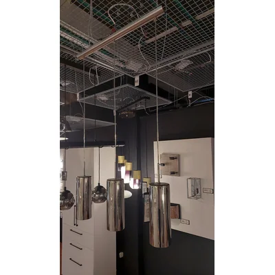 SELVINO Lampa wisząca potrójna złotawa