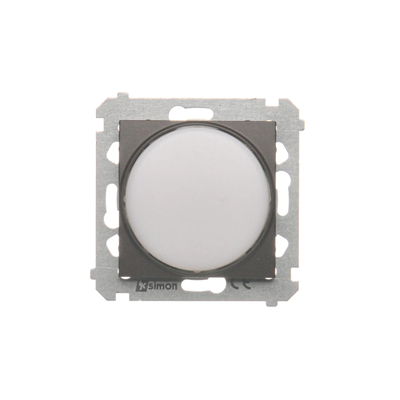 Semaforo SIMON 54 LED - luce bianca (modulo) 230V marrone opaco