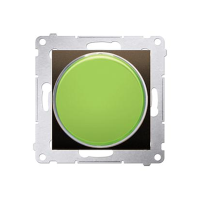 Semaforo SIMON 54 LED - luce verde (modulo) 230V marrone opaco