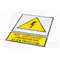 Señal de COP: ¡NO TOCAR! DISPOSITIVO ELÉCTRICO 105x148mm amarillo