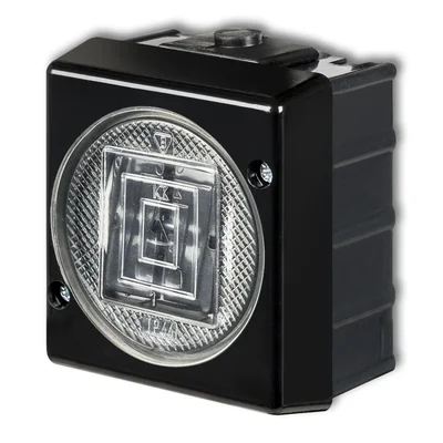 SENIOR Illuminated candlestick switch black
