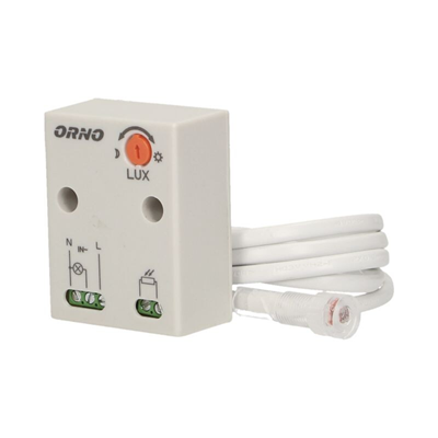 Sensor crepuscular con sonda externa, 2-100 lux 2300W, blanco