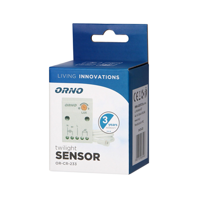 Sensor crepuscular con sonda externa, 2-100 lux 2300W, blanco