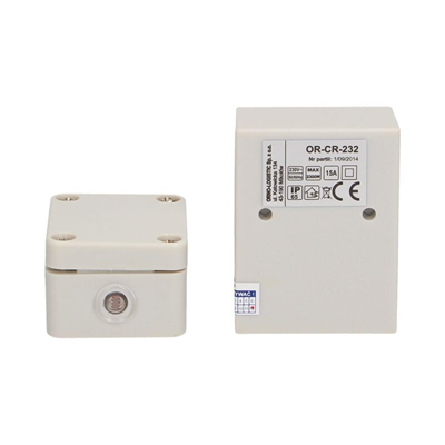 Sensor crepuscular con sonda externa en caja, 2-100 lux 2300W, blanco