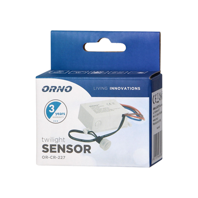 Sensor crepuscular con sonda externa, IP54, <5-50 lux 2000W