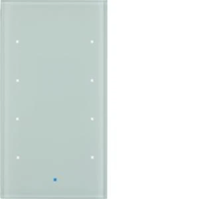 Sensor de cristal KNX TS Touch 4 pliegues cristal confort blanco