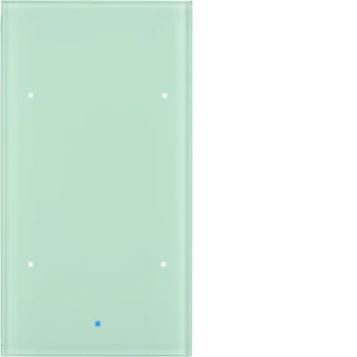 Sensor de cristal KNX TS Touch doble cristal confort blanco