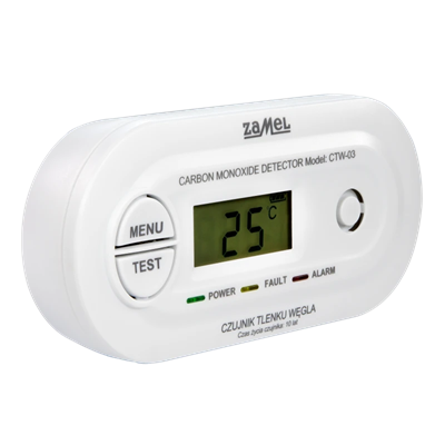 Sensor de monóxido de carbono a batería GARDI 85dB IP20 blanco CTW-03