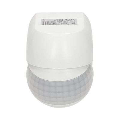 Sensor de movimiento de 180 grados IP44, 800W, mini, blanco