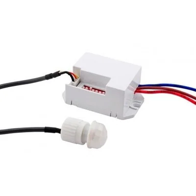 Sensor de movimiento de 360 grados con sensor externo, IP20, 800W, blanco