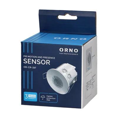 Sensor de movimiento de 360 grados, IP65, 1200 W, para techos suspendidos.