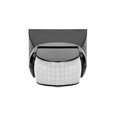 Sensor de movimiento de 360/180 grados, 2 sensores, IP65, 1200 W, negro