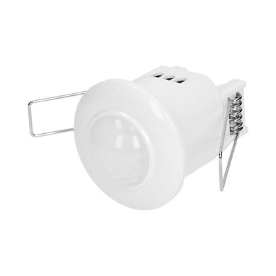 Sensor de movimiento y presencia 360 grados, empotrar, IP20, 800W blanco