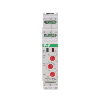 Sensor de pérdida de fase por microprocesador con umbral de asimetría ajustable: 2 contactos separados 2NO/NC, True RMS