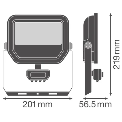 SENSOR DE PROYECTOR 50 41W 6KLM 840 PS SY100 BK reflector