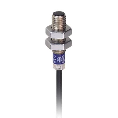 Sensor inductivo M8 con salida PNP 1NC 12-24V DC cable 2m