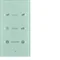 Sensor táctil KNX TS Glass 3 veces configurable vidrio aluminio