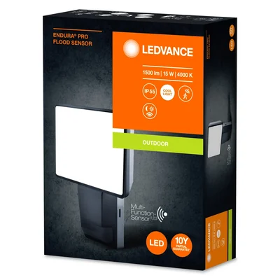 Sensore di allagamento ENDURA® PRO 15W 4000K IP55 Apparecchio grigio scuro