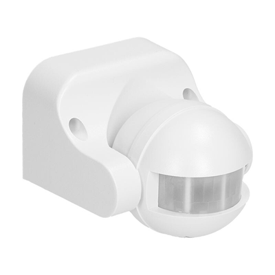 Sensore di movimento a 180 gradi IP44, 1200 W, CR-201 bianco