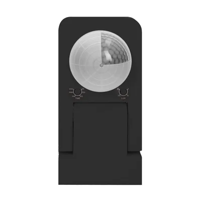 Sensore di movimento a 360 gradi IP65 2000W portata max 20m nero