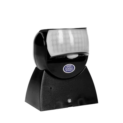 Sensore di movimento a 360/180 gradi, 2 sensori, IP65, 1200W, nero