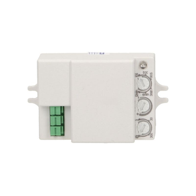 Sensore di movimento a microonde, mini, 5,8GHz, IP20, 500W bianco