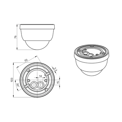 Sensore di presenza PD4-S-GH-SM