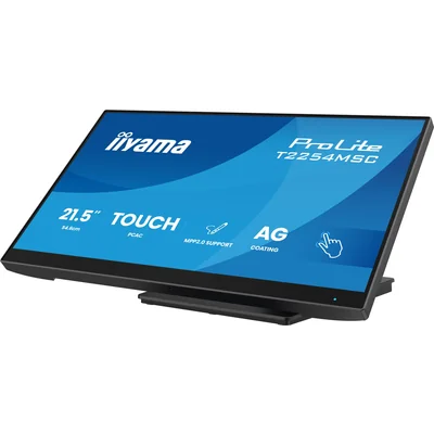 Сенсорний монітор 22" POS iiyama T2254MSC-B2AG FHD 4 мс IPS /HDMI DP/ Динаміки, PalmRejection, антиблікове покриття, NFC/RFID, світлодіодна стрічка