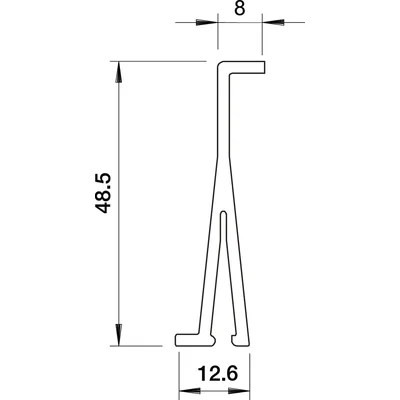 Séparateur de caniveau PVC.60, 2371 60
