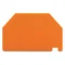 Separating wall, 2 mm thick, protruding, orange 282-322