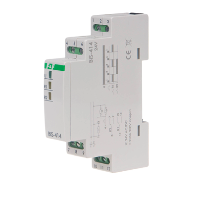 Sequential bistable relay On TH-35 DIN rail with inrush relay 160A/20ms 24V