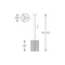 SERGIO Pendelleuchte 15 cm Chrom